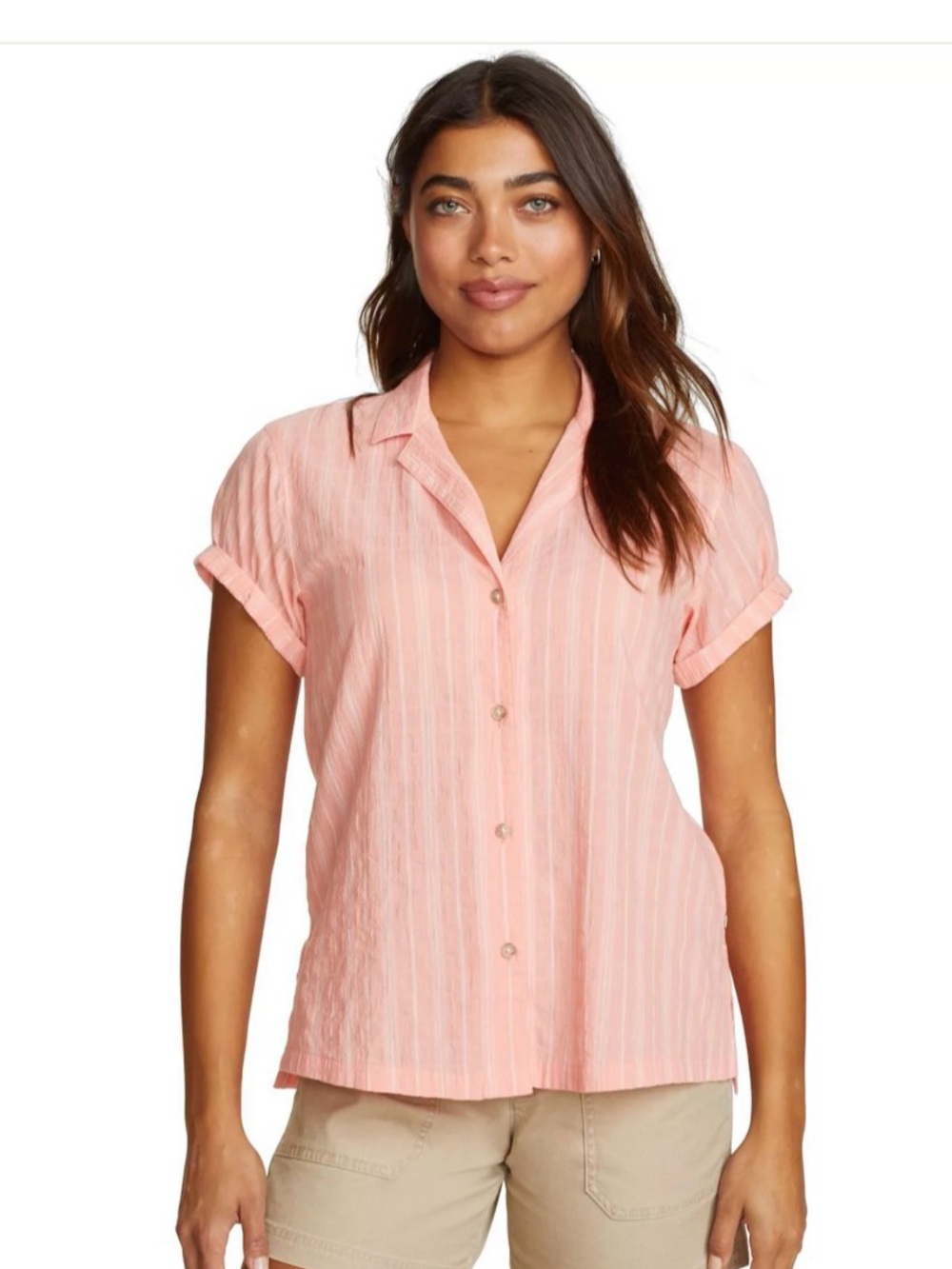 Eddie Bauer packable camp shirt NWT